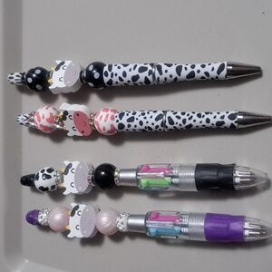 Cow bead pens